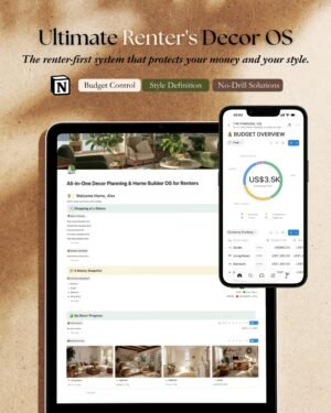 1 All-in-One Decor Planning & Home Builder OS for Notion