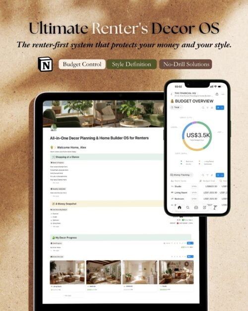 All-in-One Decor Planning & Home Builder OS for Notion