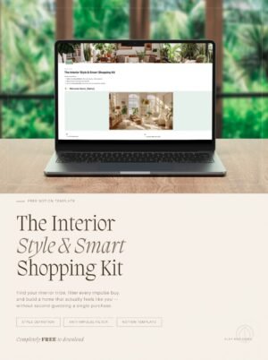 [FREE NOTION TEMPLATE] Interior Style & Smart Shopping Kit