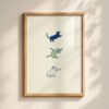 image.png Funny Dancing Cats Print - Morning Stretch Art - Relaxing Bedroom Decor