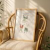 Trio of White Cats Dancing - Funny Nursery Decor - Sage Green Aesthetic Art