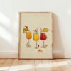 Set of 6 - The Ultimate Happy Hour Gallery - Cocktail Wall Art