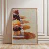 Selection of Sweet Pastries Print - Cafe Corner Decor - Delicious Food Wall Art