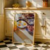 Full Breakfast Set Art Print - Morning Meal Decor - Cozy Sunday Brunch Illustration