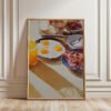 Breakfast_4 Full Breakfast Set Art Print - Morning Meal Decor - Cozy Sunday Brunch Illustration