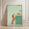 Dachshund Kitchen Wall Art – Funny Dog Hungry Print – Gift for Sausage Dog Lover
