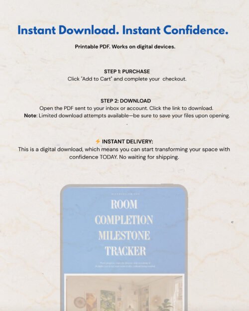 [PDF] Room Completion Milestone Tracker