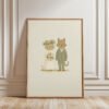 Cat-bride-n-groom-2_6 Cat Wedding Art Print - Feline Bride and Groom - Funny Wedding Gift