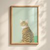 Set of 4 - Candid Moments - Playful Cat Art Print Set