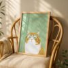 image.png Stylish Cat with Glasses Print - Cute Kitty Art - Hipster Cat Print