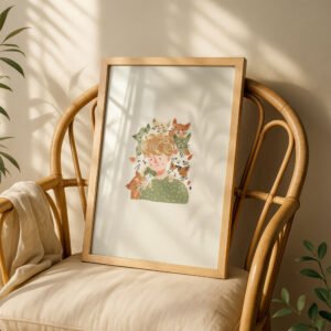 image.png Boy with Many Cats Print - Cat Dad Gift - Surrounded by Kittens Art