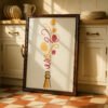 image.png Champagne Toast Art - Bubbly Drink Print - Celebration Wall Decor
