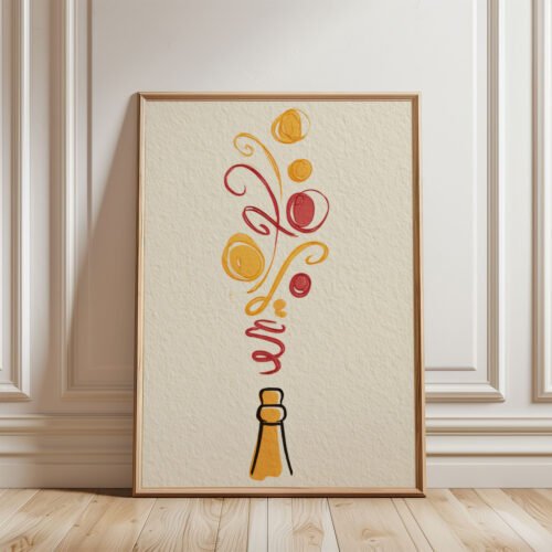 Champagne-bubbles_7 Champagne Toast Art - Bubbly Drink Print - Celebration Wall Decor