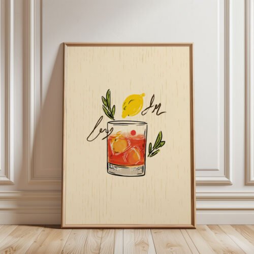 Set of 6 - The Ultimate Happy Hour Gallery - Cocktail Wall Art