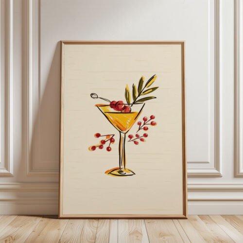 Set of 6 - The Ultimate Happy Hour Gallery - Cocktail Wall Art