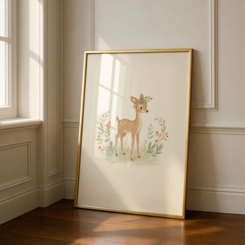 Deer Dear Art Print - Forest Love Gift