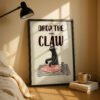 Black Cat Music Studio Decor – Funny DJ Turntable Print – Gift for Cat Lover