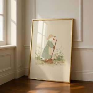 Madame Duck Art Print - Whimsical Bird Illustration - Country Home Decor