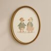 Duck-couple-1_2 Set of 4 - Forest Besties - Watercolor Animal Couple Wall Art Set