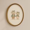 Elephant-couple-1_2 Set of 4 - Forest Besties - Watercolor Animal Couple Wall Art Set