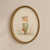 Vintage Fox Boy Print - Red Fox in Suit - Woodland Nursery Decor