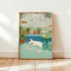 Set of 4 - The Urban Pups - Whimsical Pet Illustration Gallery Wall