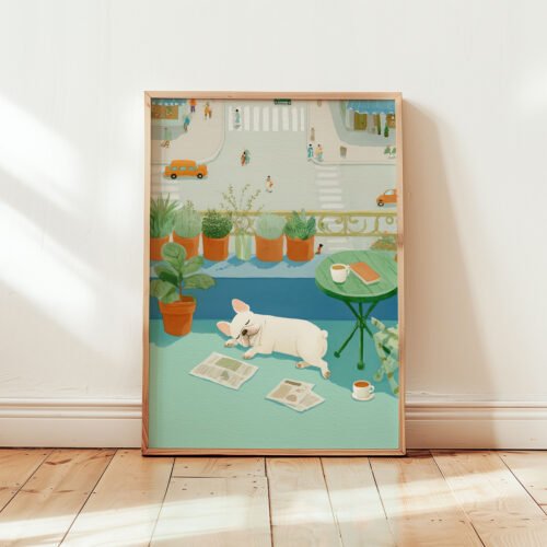 Set of 4 - The Urban Pups - Whimsical Pet Illustration Gallery Wall