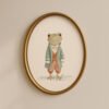 Vintage Frog Boy Print - Toad in Suit Art - Funny Nursery Decor