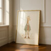 Vintage Giraffe Boy Print - Safari Nursery Decor - Tall Animal in Suit