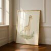 Adorable Giraffe Illustration - Safari Baby Room - Vintage Style Art