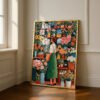 Florist Shop Interior Print - Botanical Wall Art - Flower Market Illustration