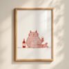 image.png Funny Cat as Vinyl holding Wine - Music Room Decor