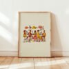 People-at-the-bar_6 Lively Bar Scene - Cozy Crowd Print - Cafe Interior Wall Art