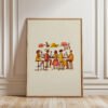 People-at-the-bar_7 Lively Bar Scene - Cozy Crowd Print - Cafe Interior Wall Art