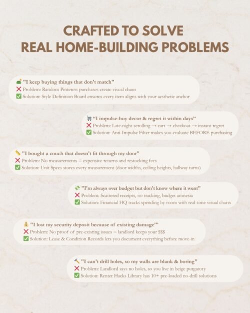 All-in-One Decor Planning & Home Builder OS for Notion