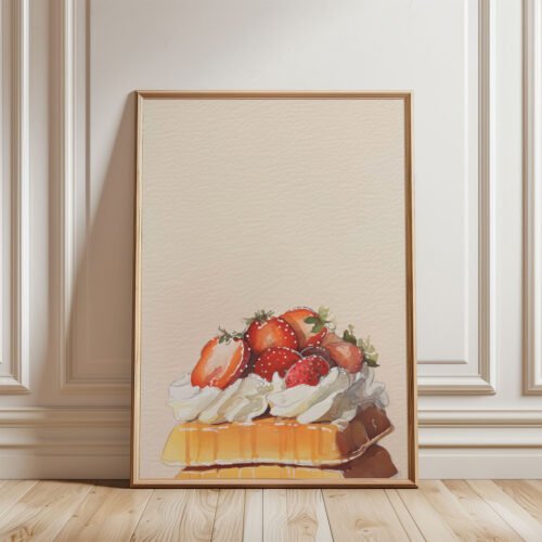 Set of 4 - The Sweet Tooth Quartet - Modern Pastel Dessert Gallery Wall