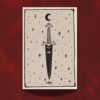The Dagger Athame Art Print - Gothic Weapon Illustration - Dark Academia Wall Decor