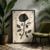 image.png Black Dahlia Flower Print - Botanical Gothic Art - Dark Romance Floral Tarot