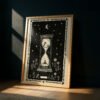 The Hourglass Sands of Time Print - Memento Mori Art - Dark Academia Study Decor