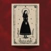 The-Lady The Mystic Lady Portrait - Gothic Witch Art Print - Victorian Vampire Vibe