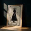 image.png The Mystic Lady Portrait - Gothic Witch Art Print - Victorian Vampire Vibe