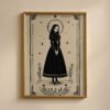 The-Lady_4 The Mystic Lady Portrait - Gothic Witch Art Print - Victorian Vampire Vibe