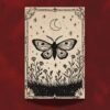 Luna Moth Transformation Print - Celestial Insect Art - Night Sky Gothic Decor