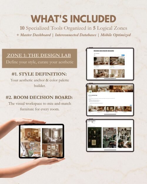 All-in-One Decor Planning & Home Builder OS for Notion