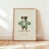 Boxer Dog Home Gym Decor – Funny Boxing Sport Print – Gift for Boxer Lover