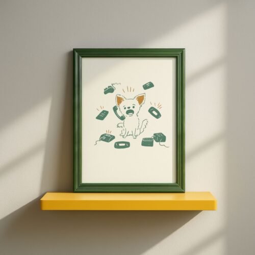 Chihuahua Funny Customer Service Dog –  Office Wall Decor, Gift for Receptionist