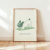 French Bulldog Yoga Print – Whimsical Dog Wall Art, Funny Pet Portrait