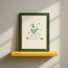 Golden Retriever Cute Dog Scout Print – Kids Room Art - Gift for Boy Scout