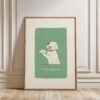 Server Golden Retriever Portrait - Funny Dog Waiter Print – Gift for Server