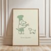 Labrador Retriever Chef Art Print - Whimsical Dog Illustration - Gift for Chef & Baker